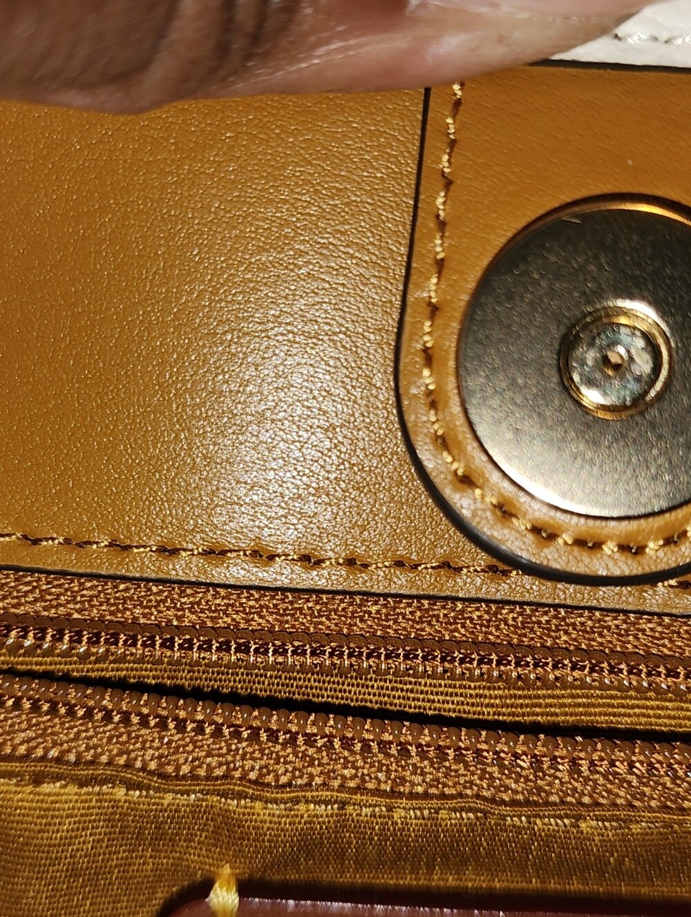 Coach White Leather Graphic Tote with Yellow Logo - Picture 12 of 12